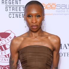 Cynthia Erivo skipped the 2026 Grammys for a chocolate brown Balenciaga gown in London