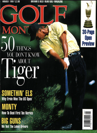 Tiger Woods front cover from Golf Monthly archive