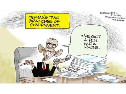 Obama cartoon executive orders
