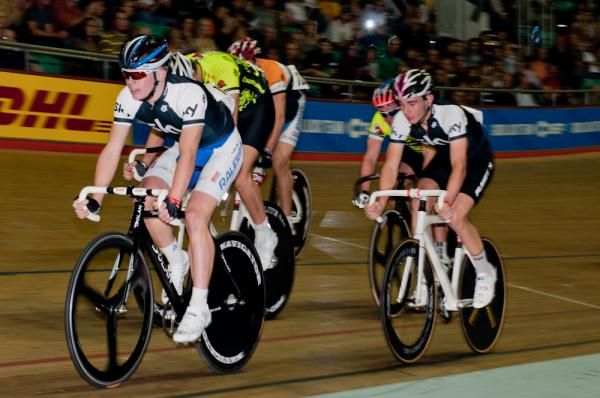 Sam Lowe takes the Boys 5k scratch race.
