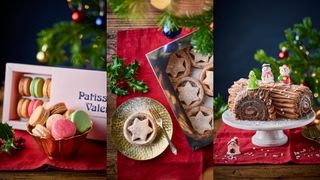 Selection of Christmas treats from Patisserie Valerie, winners of best cakes and bakes in the woman&home festive food awards