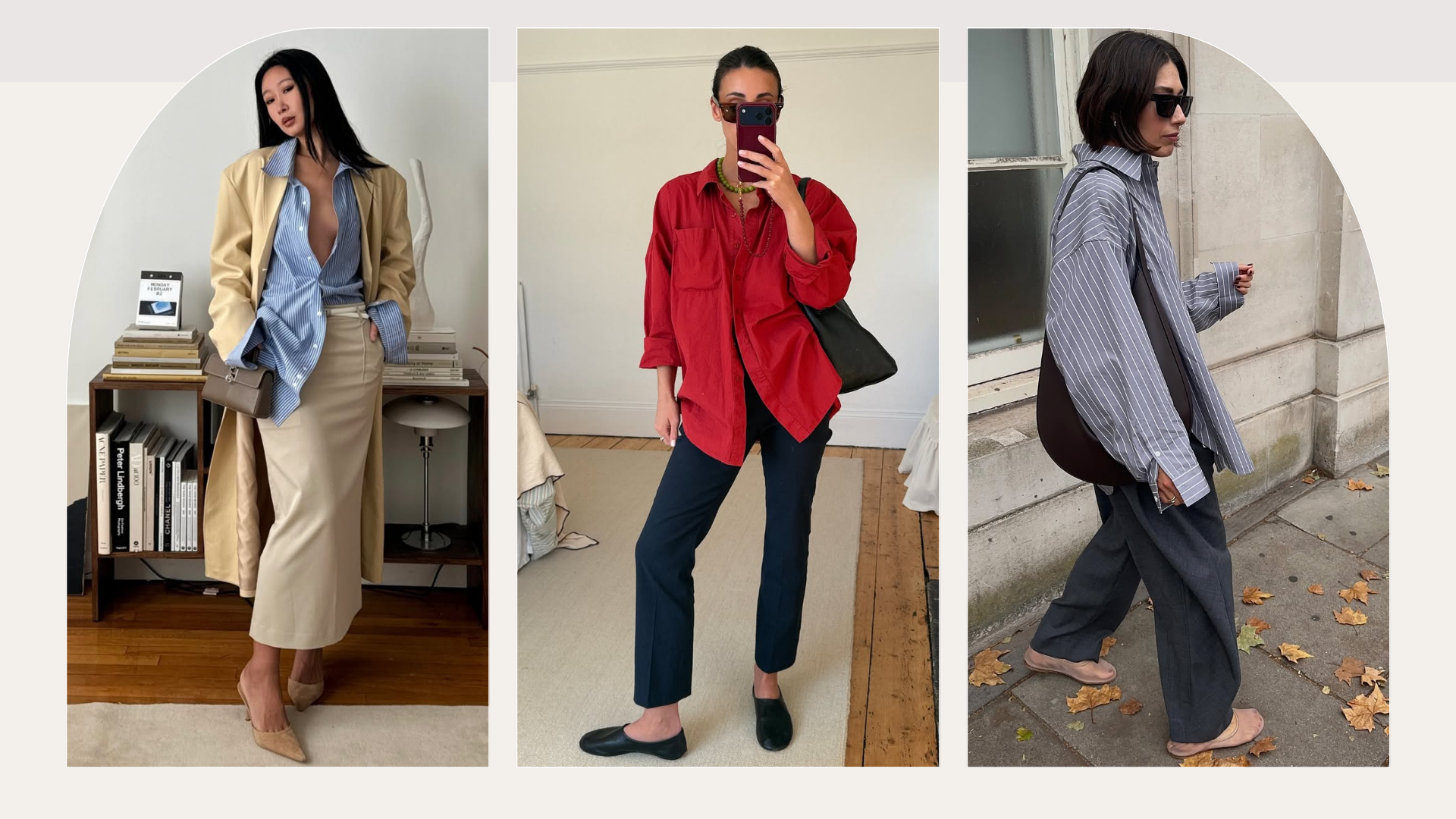 Influencers Lucy Alston, Caroline Lin and Emily Wells wearing spring colour combinations. 