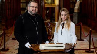 The ancient sword was spotted in the monastery museum on San Lazzaro degli Armeni by doctoral student Vittoria Dall'Armellia. Father Serafino Jamourlian researched how it got there.