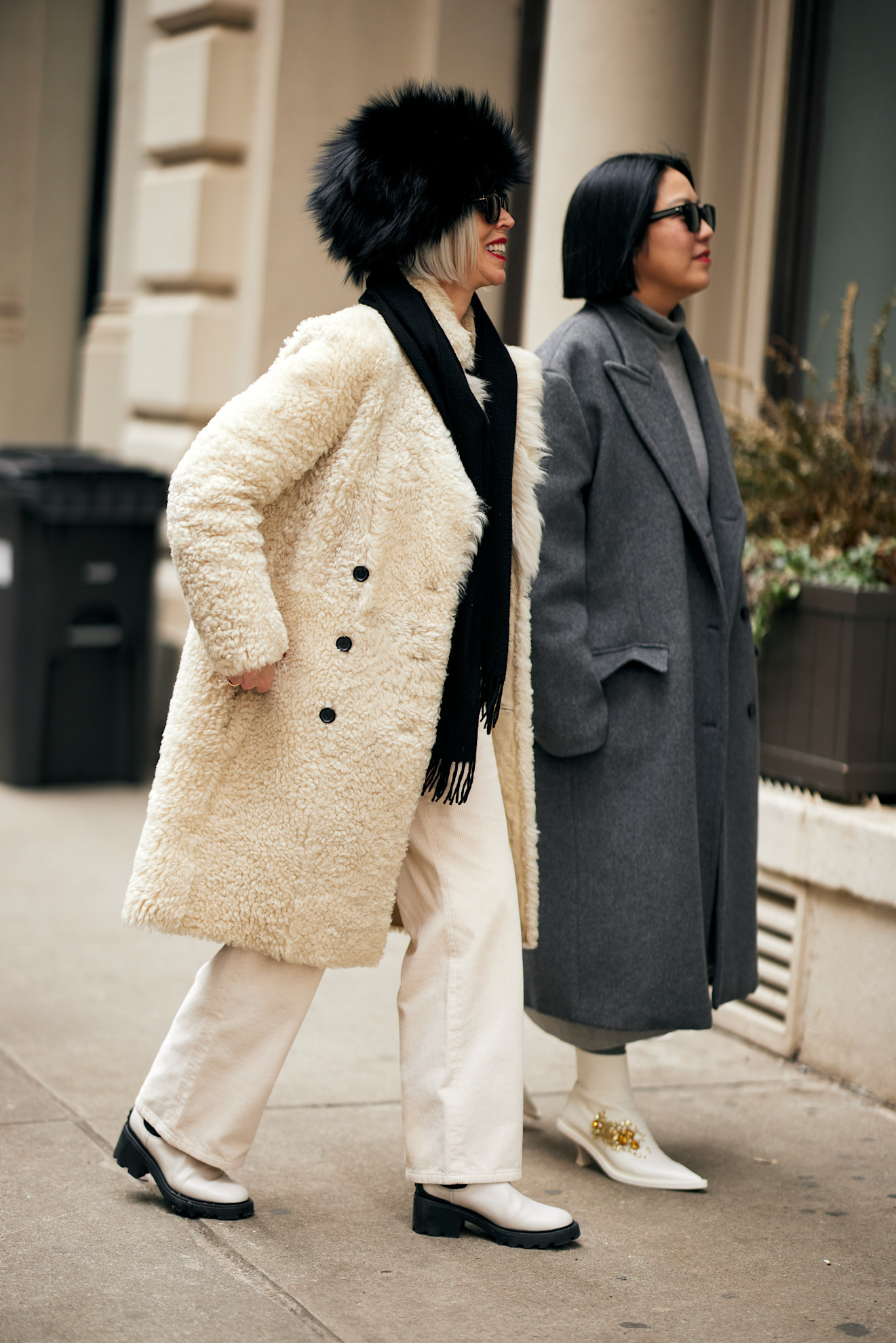 women in new york city wearing winter 2025 2026 fashion trends