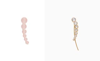 Earrings in sweet-like pink baubles