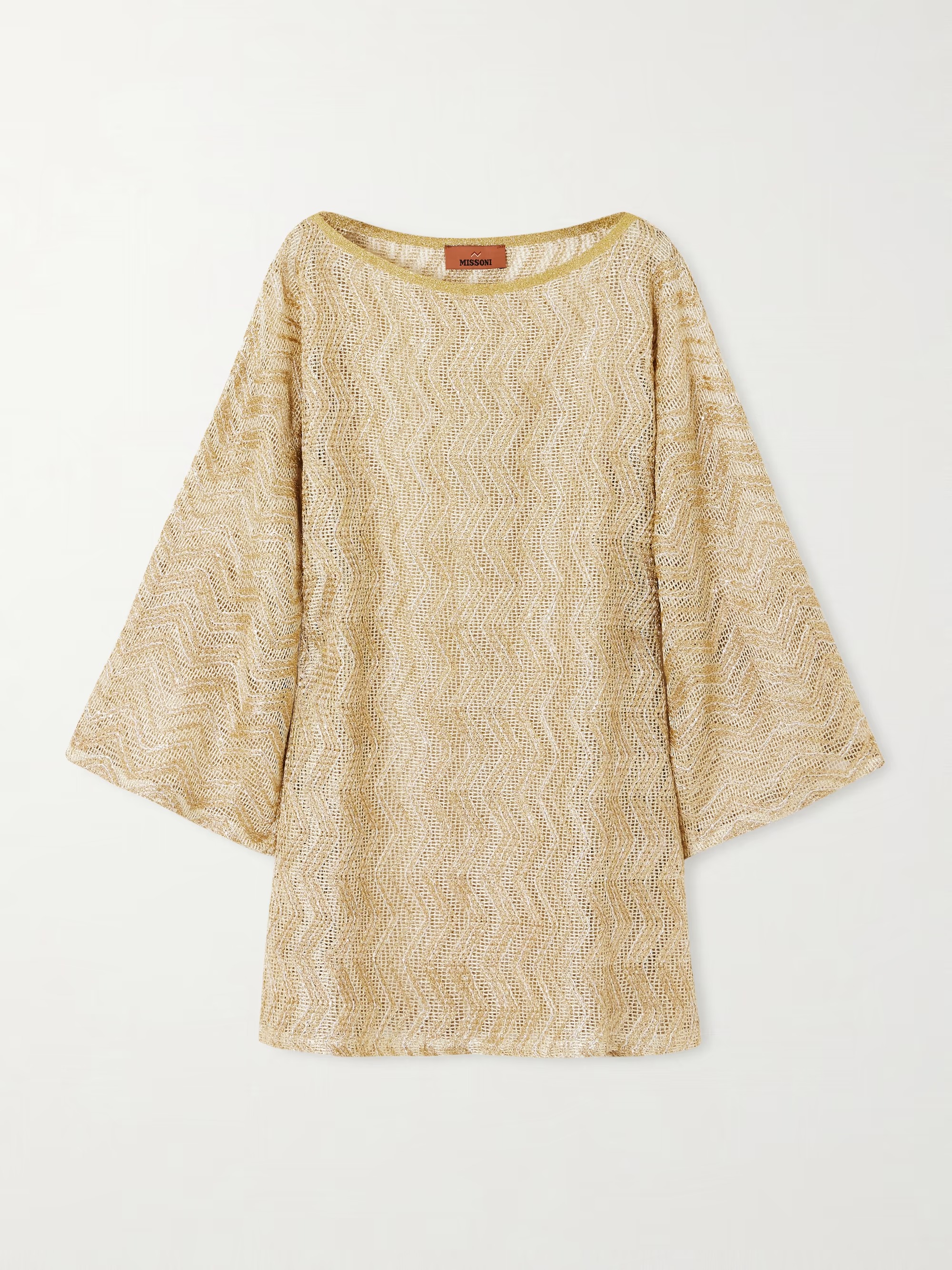 Missoni, Mare Metallic Crochet-Knit Coverup