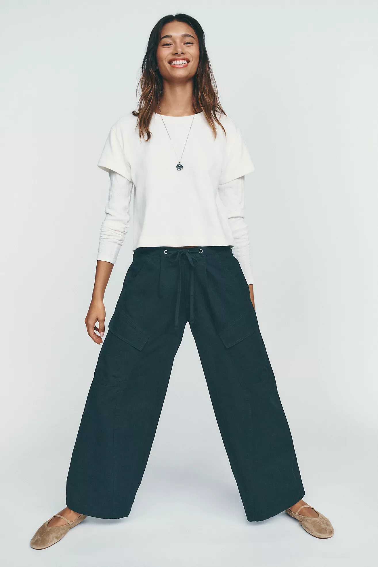 Whiteroom + Cactus Ridley 100% Cotton Utility Pants