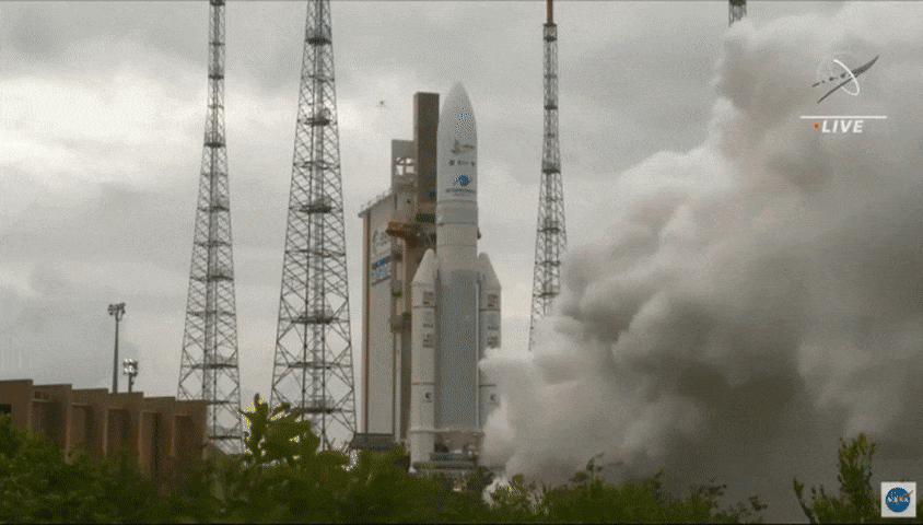 The James Webb Space Telescope launched from Europe's Spaceport at 7:20 a.m. EST on Dec. 25.