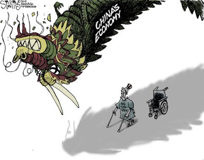 Editorial cartoon World China Economy