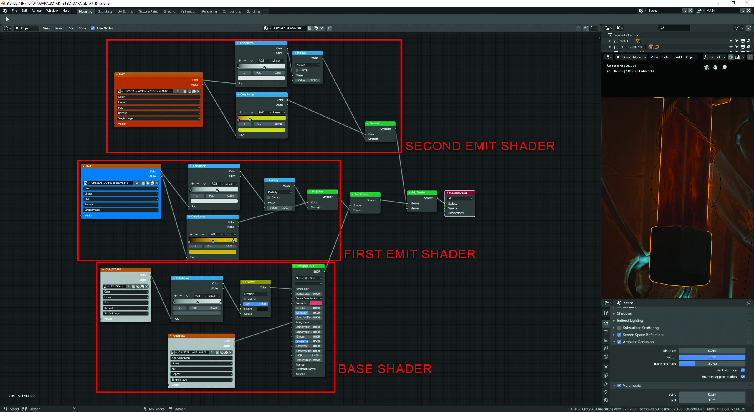 Blender shader networks screenshot