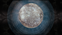 An illustration of shrinking Mercury