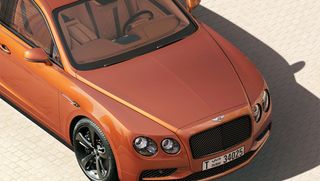 Dark orange Bentley car