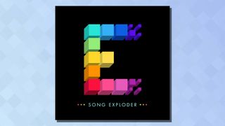 The logo of the Song Exploder podcast on a blue background