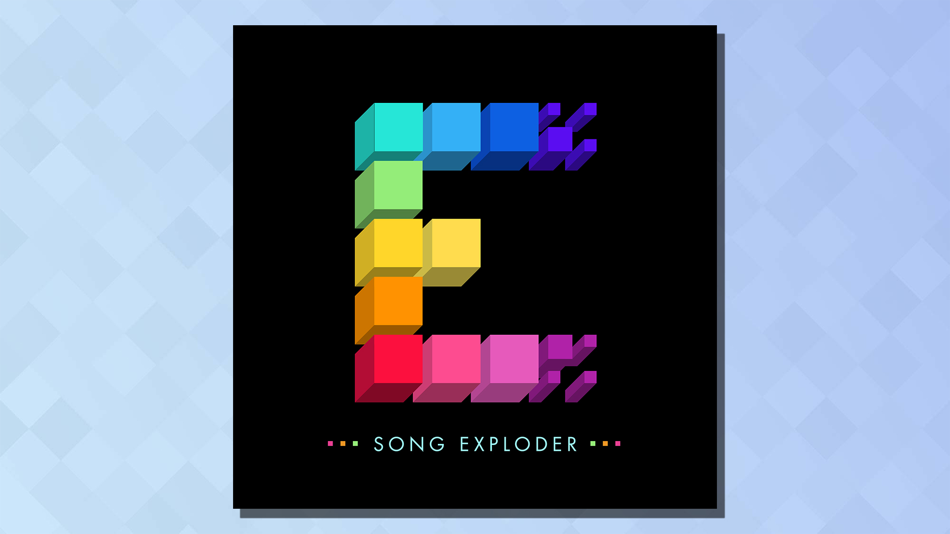 The logo of the Song Exploder podcast on a blue background