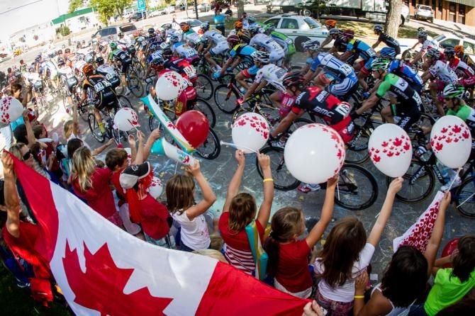 Children in Devon lined the course to see the riders off.