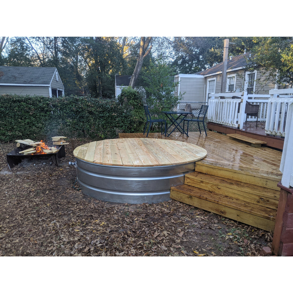Tub Tanks Round Cedar Lid