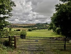 Ogbourne St George as seen from The Ridgeway.