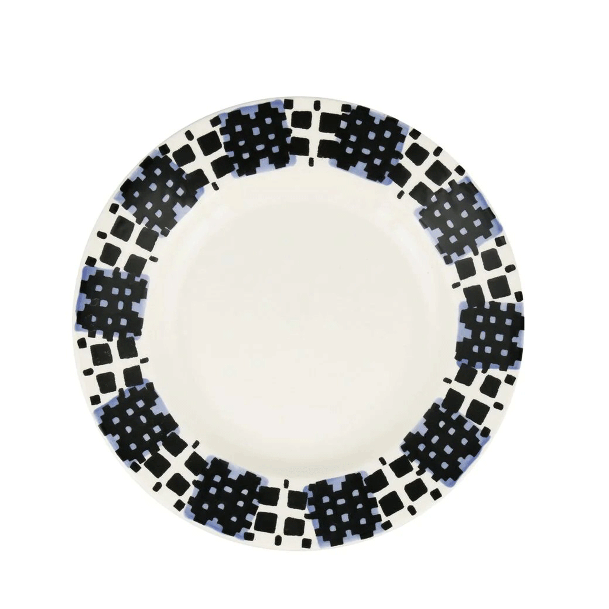Stormy Blue Blankets Medium Dinner Plate, 8.5 Inch