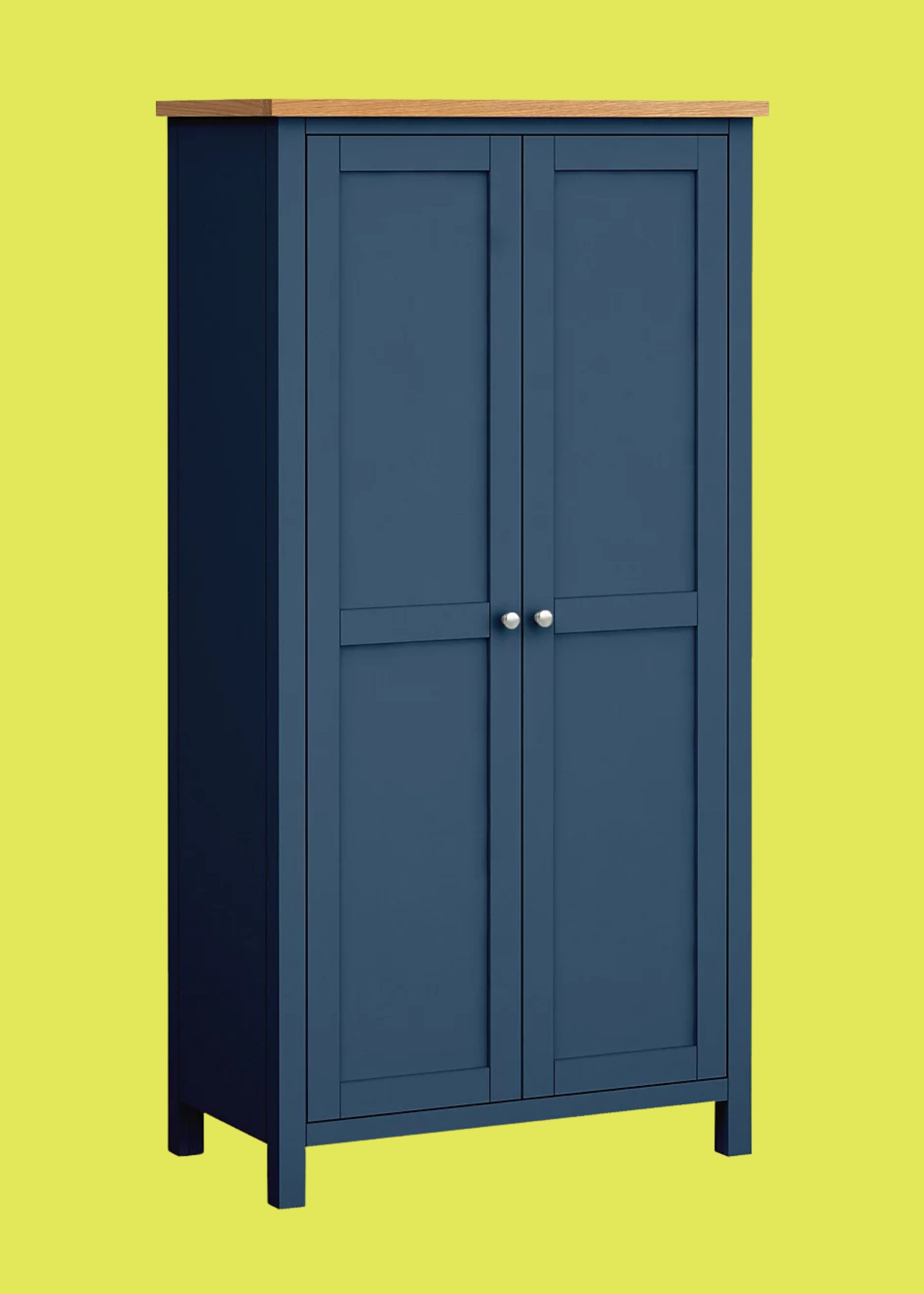 B&Q, Farrow Blue Kitchen Larder Cabinet