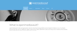 Screenshot of the Open Media Vault's website