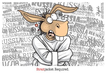 Political cartoon U.S. Russia investigation Democrats