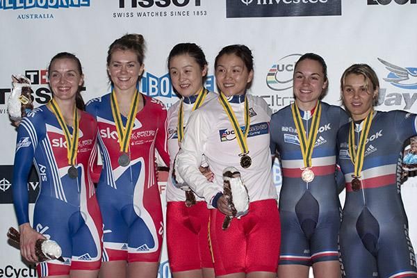China's Jinjie Gong and Shuang Guo won the women's team sprint