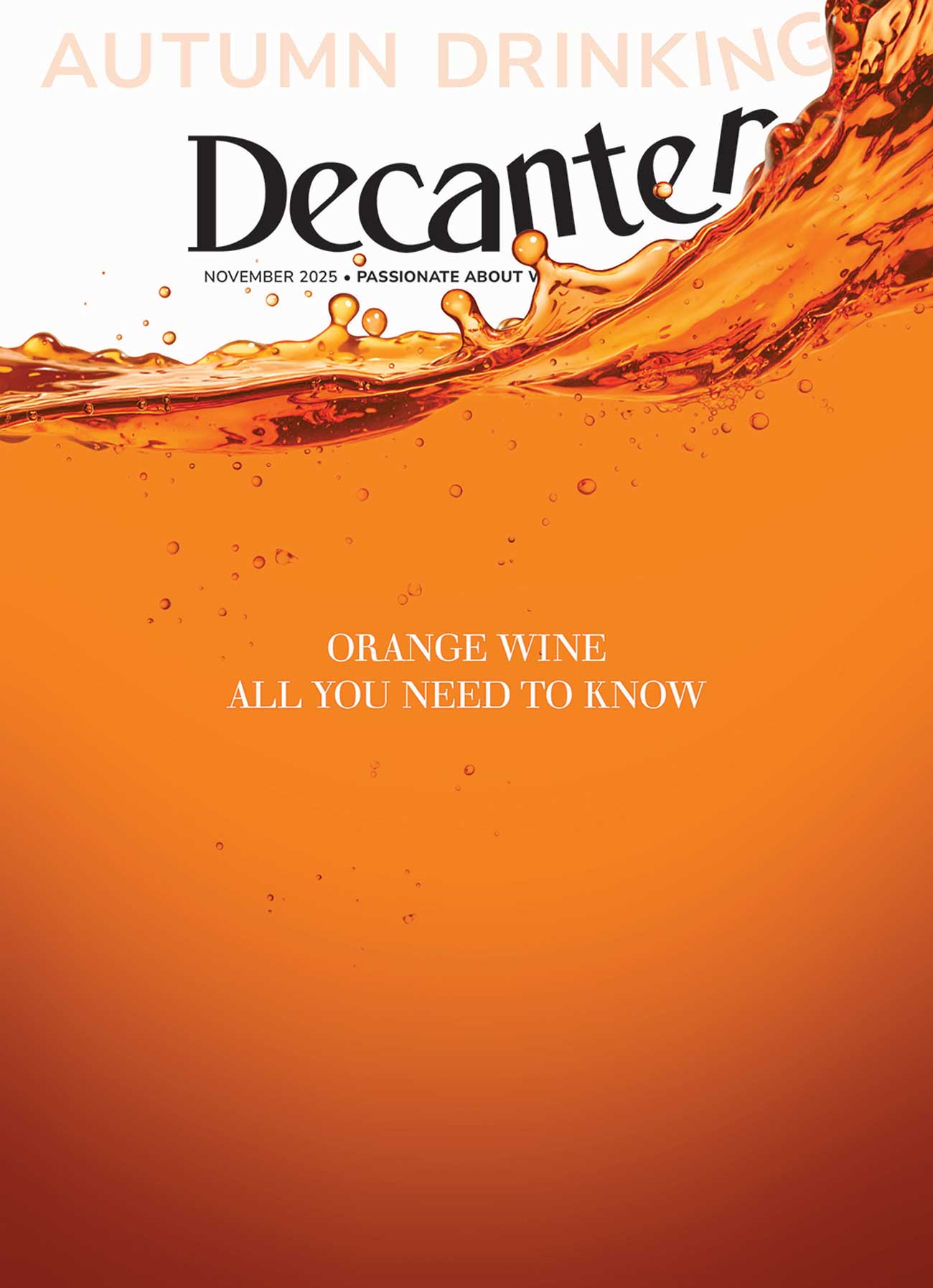 Cover of Decanter magazine November 2025