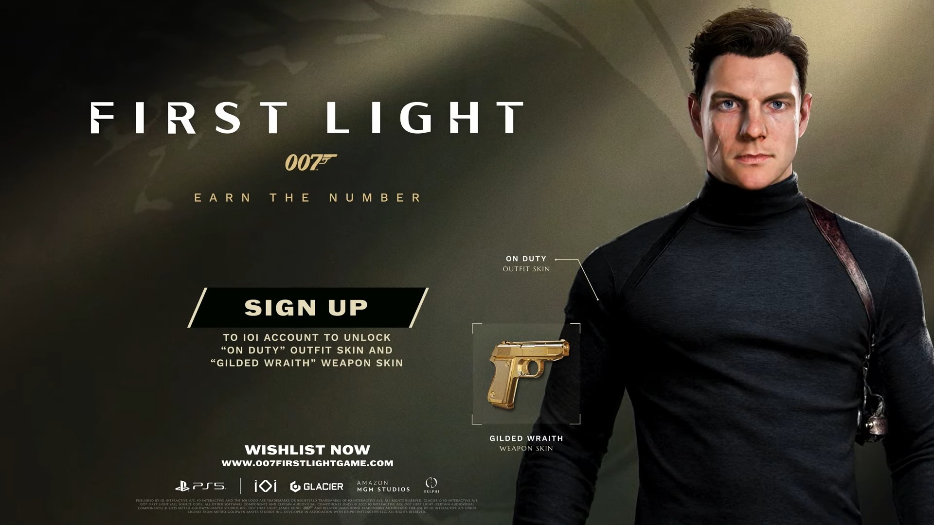 The bonus skin offer in 007: First Light