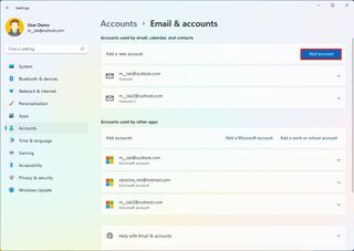 Add more emails to account