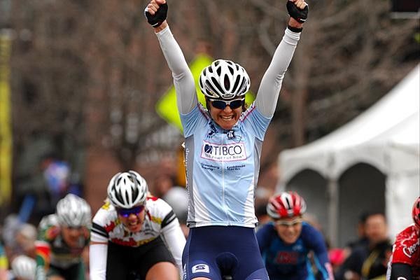 Brooke Miller won the first Tour of California women's criterium