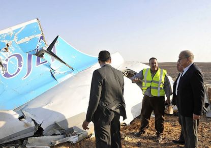 Russia says a bomb did bring down a charter jet in Egypt