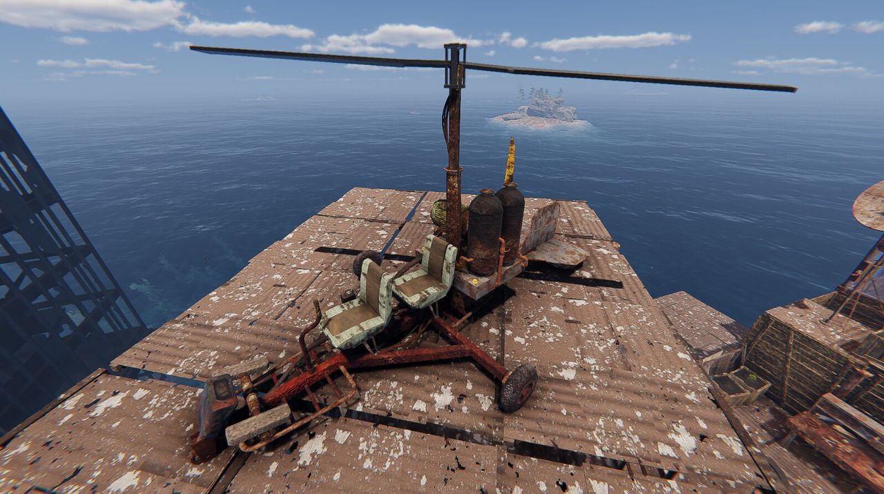 An image from flooded world survival game Sunkenland