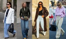 Images of street style: how to style wide leg jeans