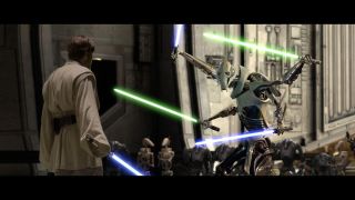 Ewan McGregor as Obi-Wan Kenobi and General Grievous in Revenge of the Sith