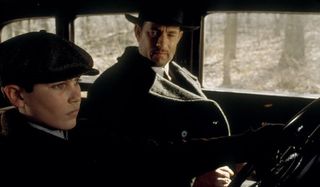 Road To Perdition Tom Hanks teaches Tyler Hoechlin how to drive