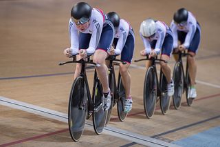 Great Britain's team pursuit women.