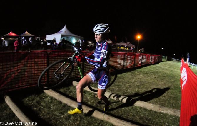 Amanda Miller (TIBCO) owned second place for most of the race