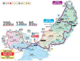 Tour of Okinawa route map.
