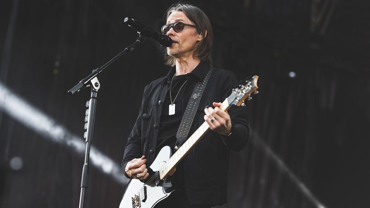 Myles Kennedy of the American rock band Alter Bridge performs in concert during Resurrection Fest 2023 on June 29, 2023 in Viveiro, Spain