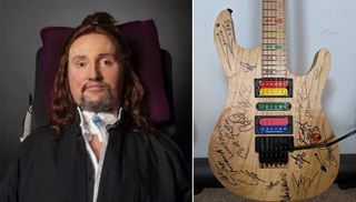 Jason Becker (left) and the 'Triumphant Friends 2' Kiesel JB24