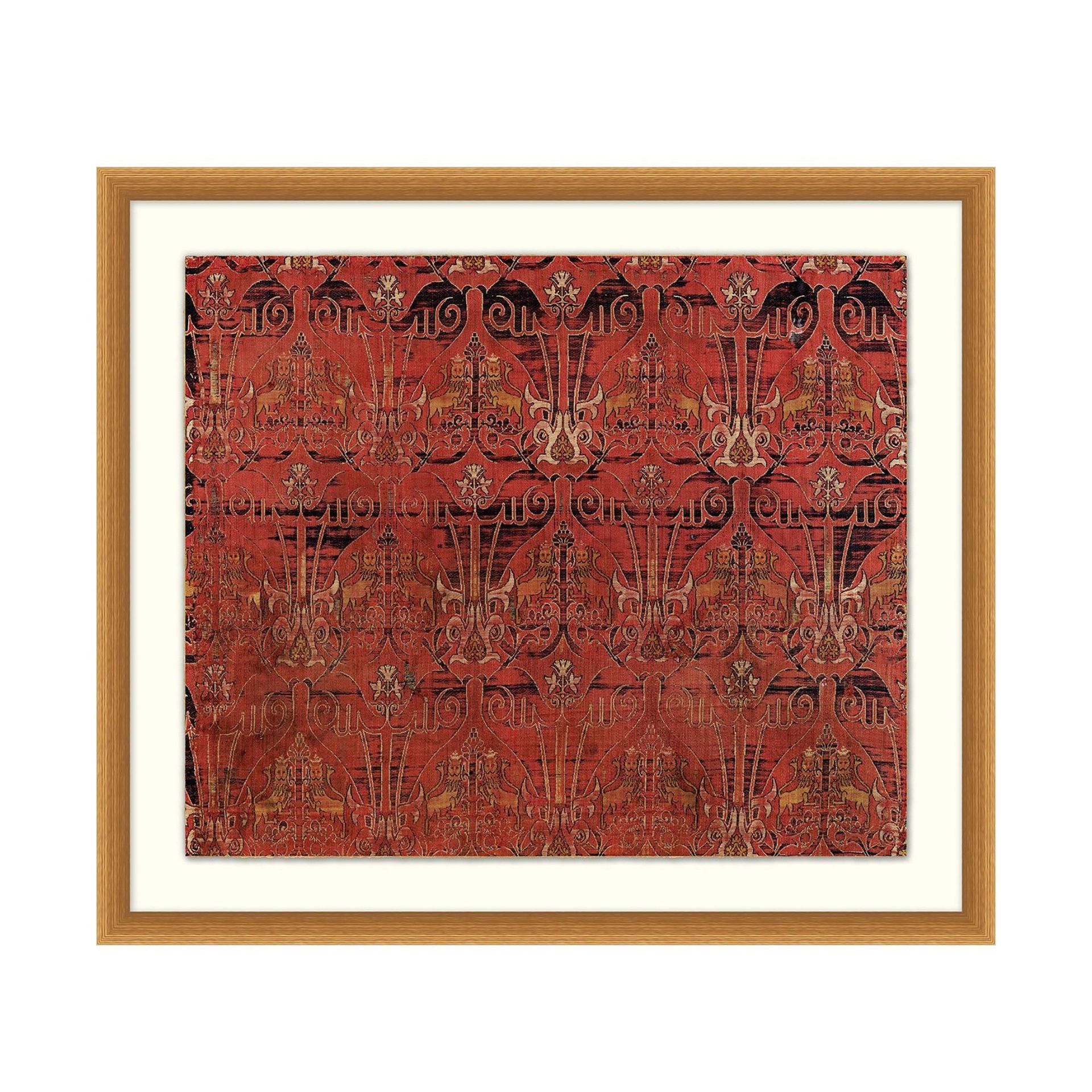 Marsala Textile Framed Print