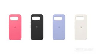 Leaked Google Pixel 9a cases in pink, black, purple and white