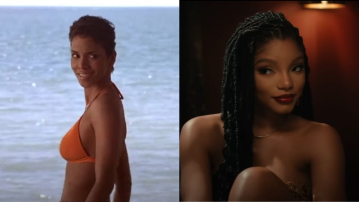 Halle Berry Shared A Sweet Response After Halle Bailey Literally Wore Her Iconic Orange James Bond Bikini For Halloween