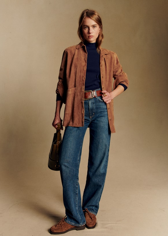 Will Jacket - Camel Suede - Goat Leather - S&amp;eacute;zane