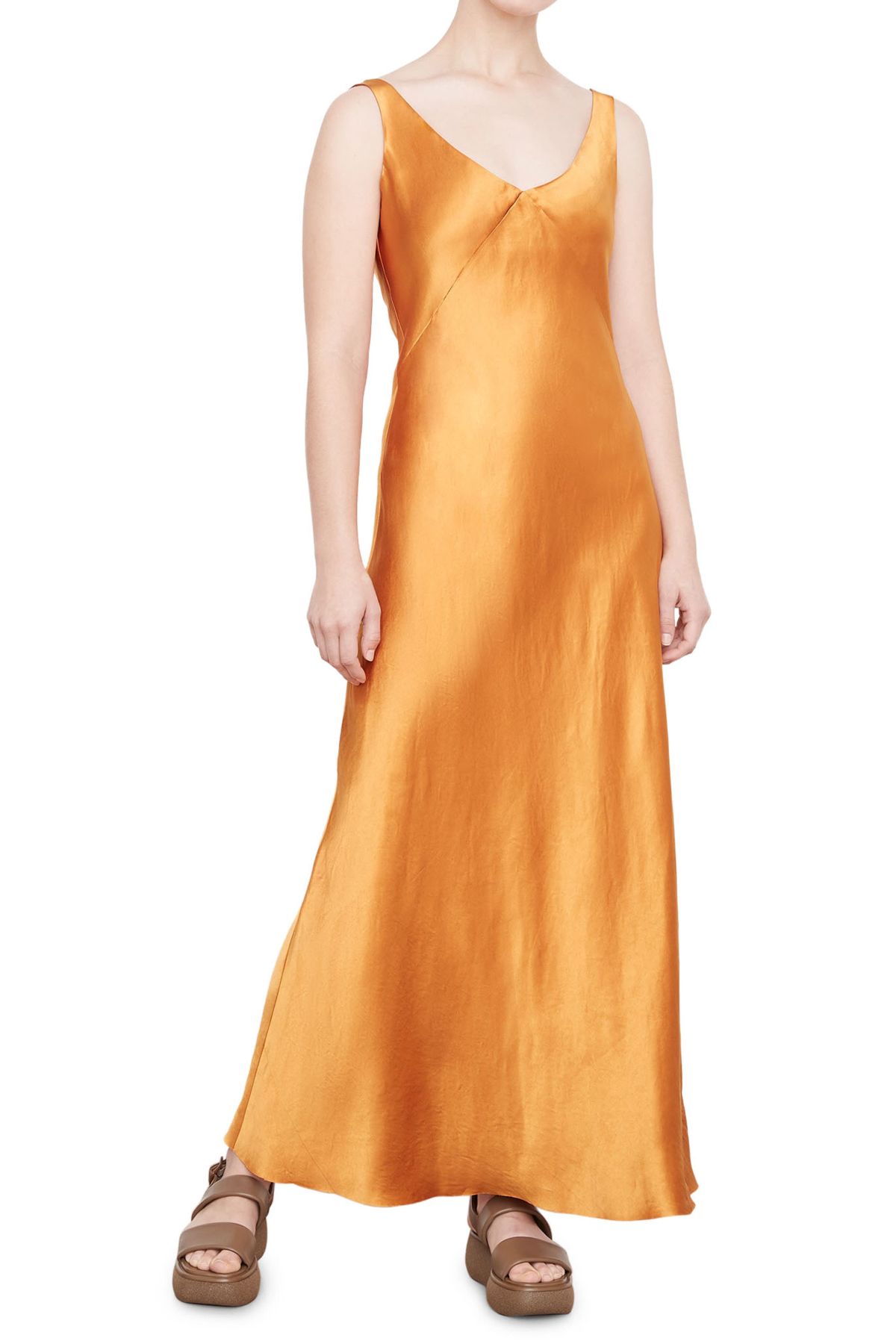 Vince Satin Maxi Slip Dress
