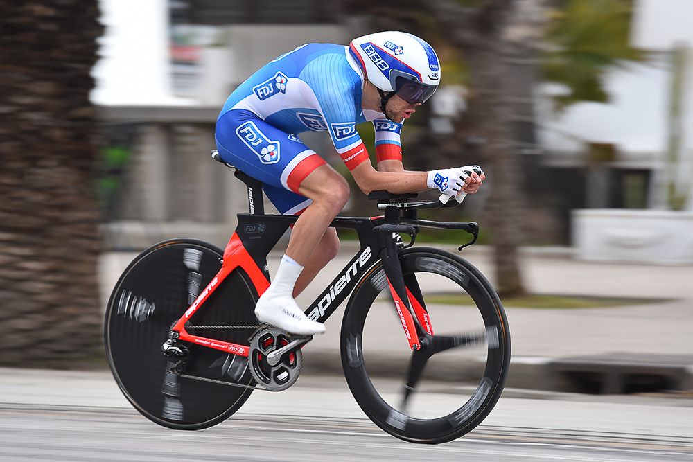 Thibaut Pinot (FDJ) riding to fifth on GC