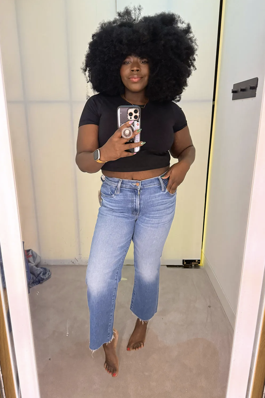 MOTHER, The Hustler Ankle Fray Flared Stretch-Denim Blend Jeans