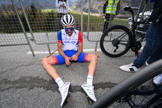 Thibaut Pinot very upset at the Tour of the Alps 2022