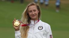 Nelly Korda with the Olympics gold medal