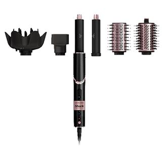 Shark Flexstyle Hair Dryer & Powerful Styling System With 6-Piece Hair Styling Tools, Paddle Brush, Curl-Defining Hair Diffuser, Auto-Wrap Curlers, Styling Concentrator, Oval Brush &, Black, Hd440bk